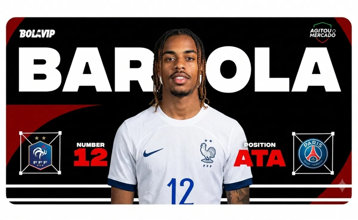 Bradley Barcola brilha na classificação da França e segue valorizado no mercado do futebol europeu