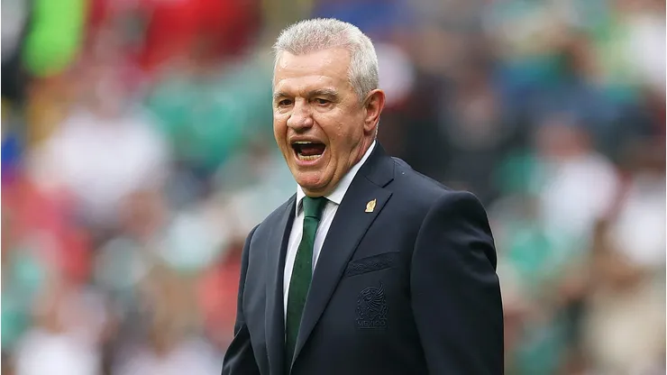 Javier Aguirre técnico do México durante partida da Copa do Mundo 2026