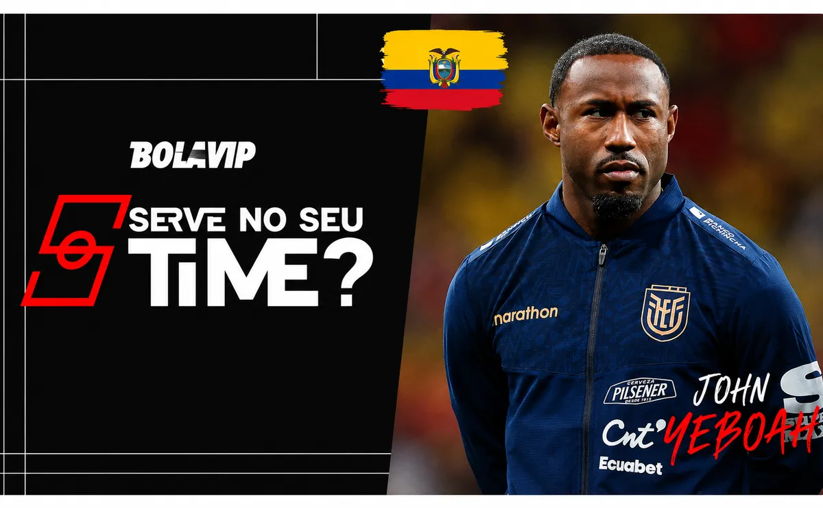Serve no seu time? John Yeboah é destaque do Equador na Copa do Mundo de 2026 e vale R$ 32 milhões