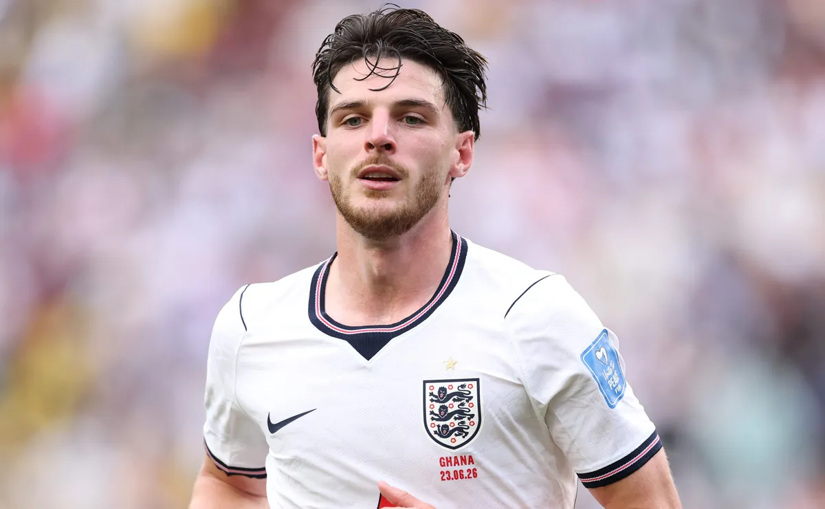 Inglaterra define time para encarar RD Congo com retorno de Declan Rice na Copa do Mundo