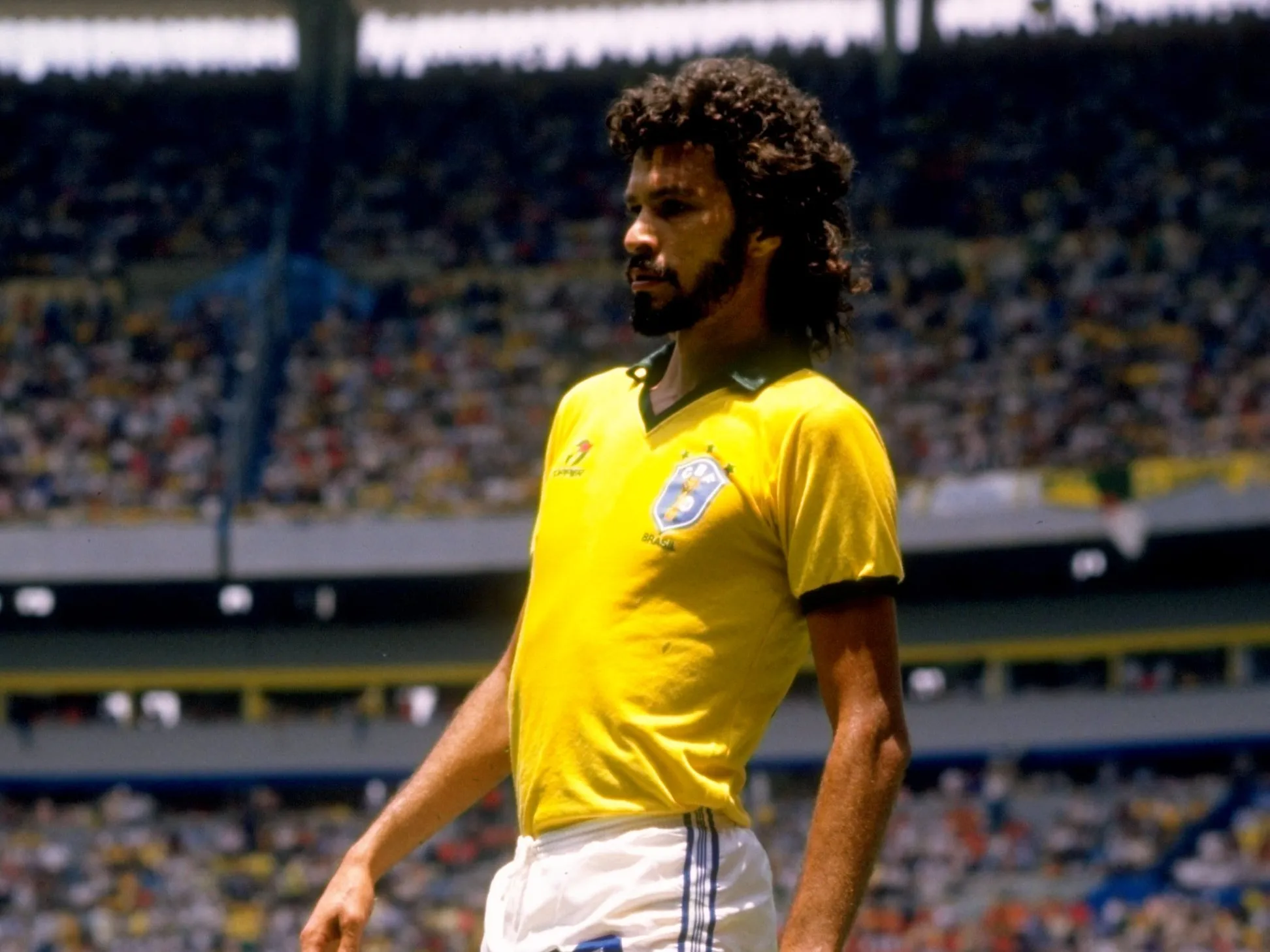 Sócrates. Foto: Mike King/Allsport/Getty Images