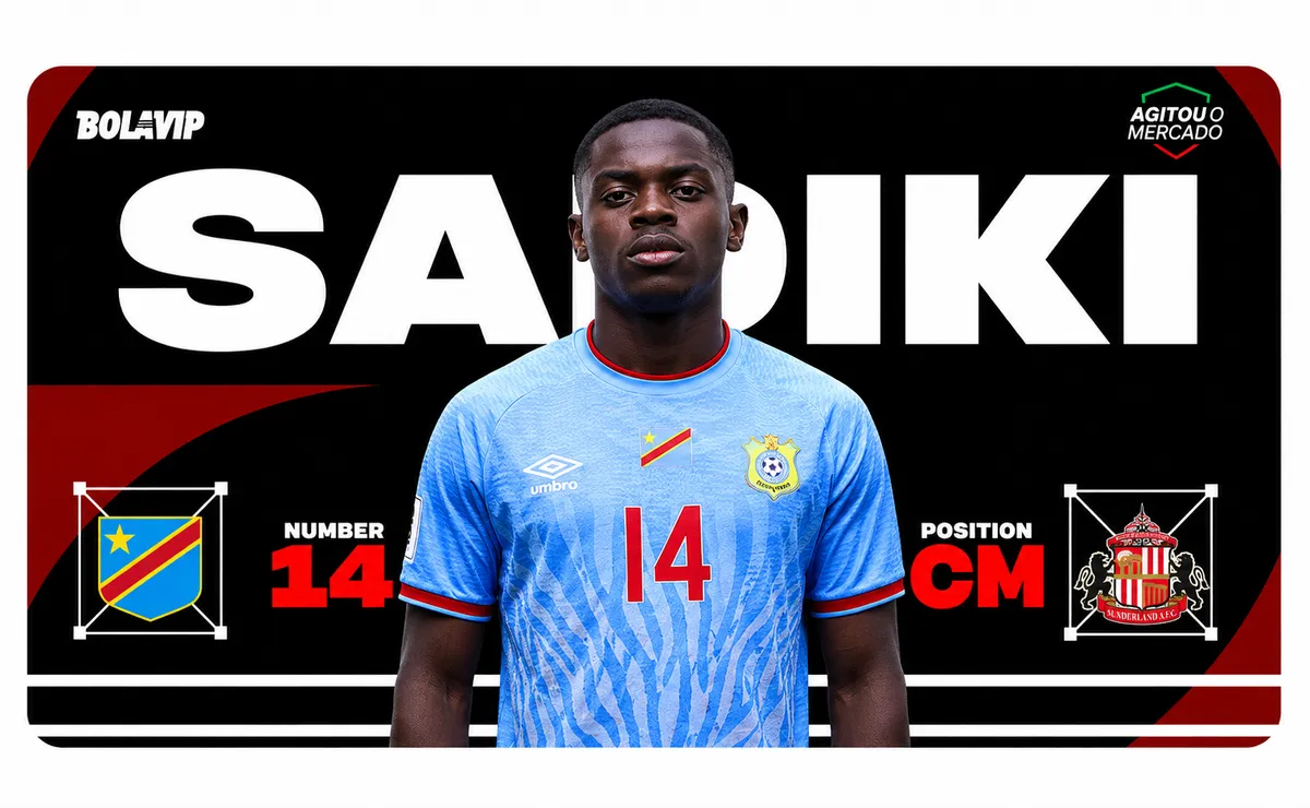 Noah Sadiki, do Congo, entra na mira de gigantes da Europa e pode movimentar R$ 205 milhões