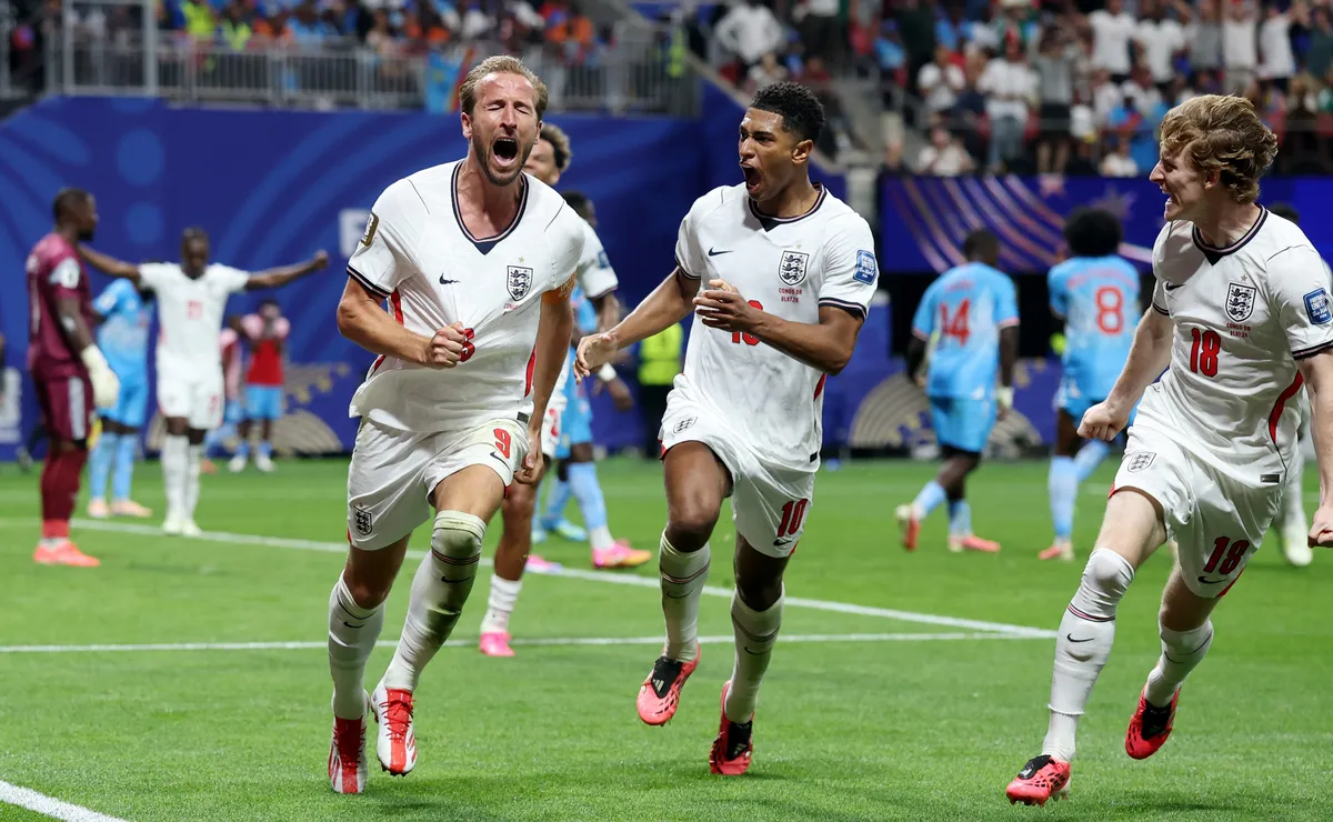 Inglaterra conquista apenas sua segunda virada na história das Copas contra RD Congo