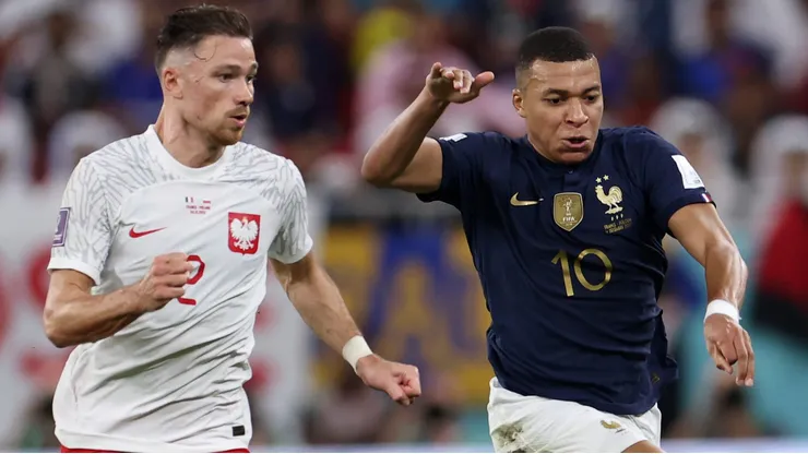 França de Mbappé superou a Polônia nas oitavas da Copa de 2022 (Photo by Francois Nel)