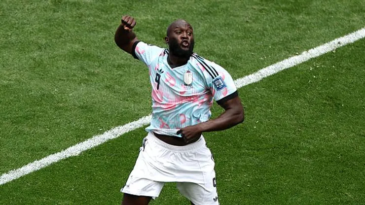 Lukaku pela Bélgica. Foto: Emilee Chinn/Getty Images
