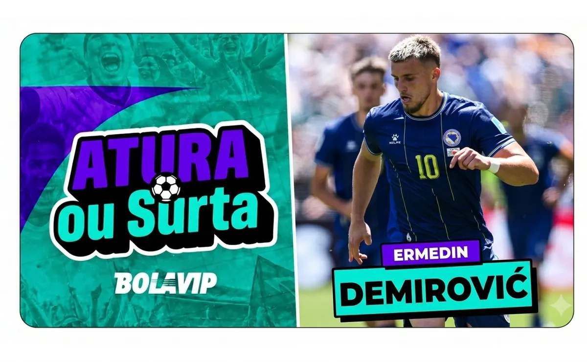 Atura ou surta? Demirovic enfrenta dificuldades, e Bósnia dá adeus à Copa do Mundo