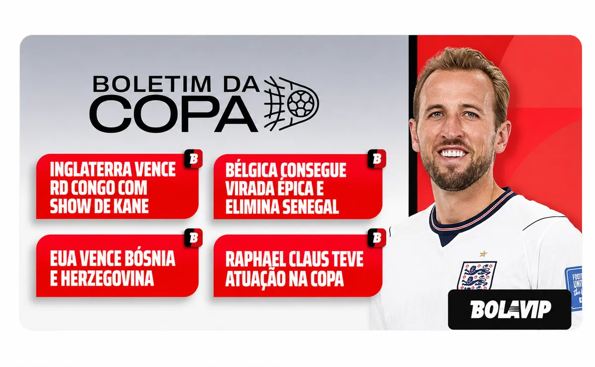 Bélgica e Inglaterra viram e se classificam e EUA elimina Bósnia na Copa do Mundo; veja resumos