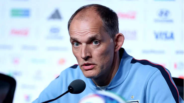 Thomas Tuchel em coletiva. (Photo by Richard Pelham/Getty Images)