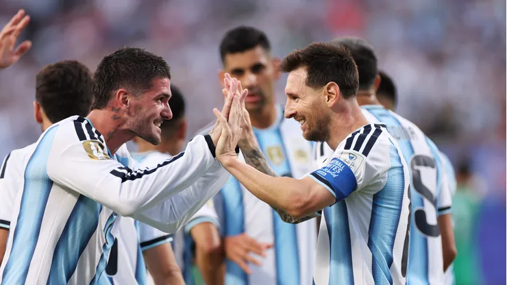 Despedida de Messi? De Paul evita falar sobre tema antes de Argentina x Cabo Verde. Foto: Charlotte Wilson/Getty Images
