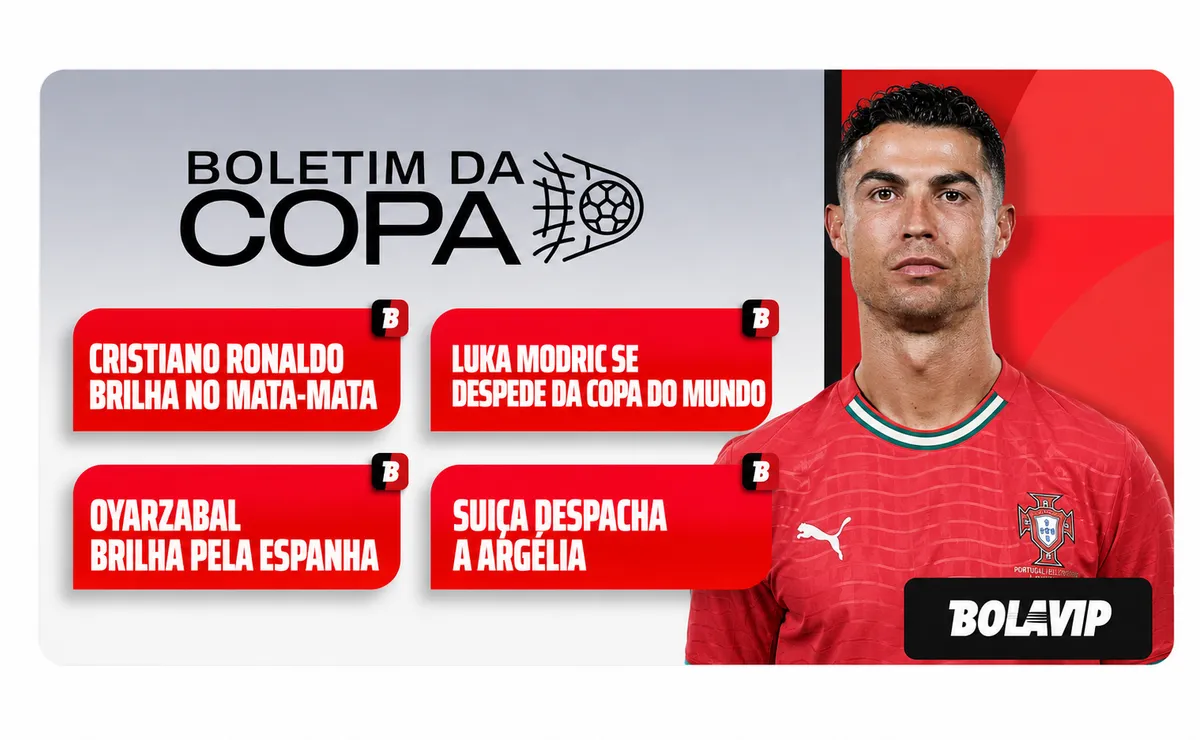 Cristiano Ronaldo desencanta em mata-matas e Oyarzabal classifica a Espanha na Copa do Mundo; veja resumos