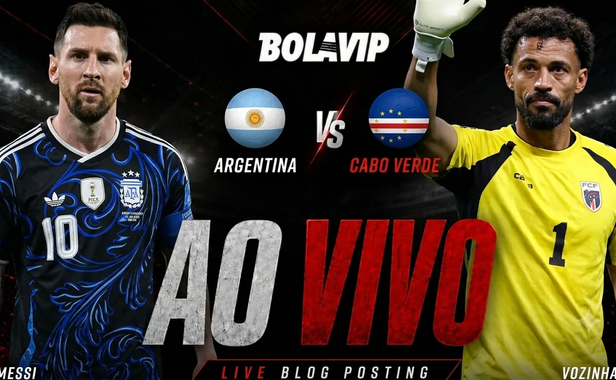 Argentina x Cabo Verde AO VIVO e GRÁTIS – Onde assistir jogo em tempo real pela Copa do Mundo 2026
