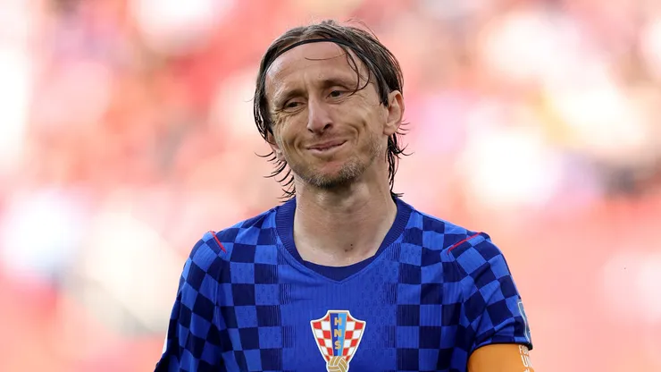 TORONTO, ONTARIO - JULY 02: Luka Modric #10 of Croatia during the FIFA World Cup 2026 Round Of 32 match between Portugal and Croatia at Toronto Stadium on July 02, 2026 in Toronto, Ontario. (Photo by Justin Setterfield/Getty Images)