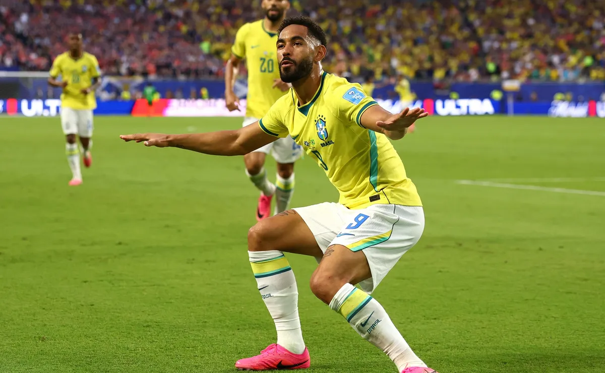 Matheus Cunha tem comemoração na Copa do Mundo imitada por tenista italiano em Wimbledon