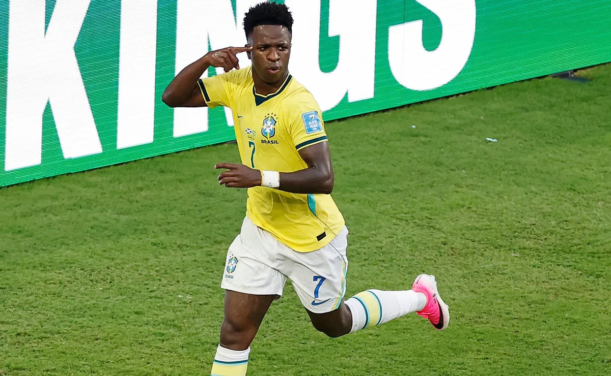 Expectativa por Vinícius Júnior cresce com chance de subir na lista de artilheiros da Copa