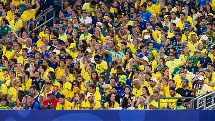 Torcida do Brasil durante partida contra Haiti no estadio Filadelfia pelo campeonato Copa Do Mundo 2026. Foto: Rodolfo Buhrer/AGIF