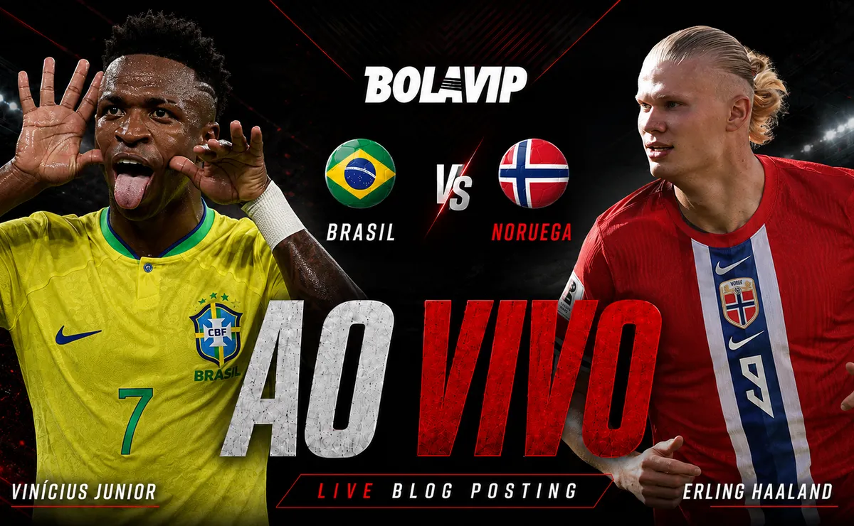 Ao Vivo | Brasil x Noruega: acompanhe de graça o jogo em tempo real | Copa do Mundo 2026