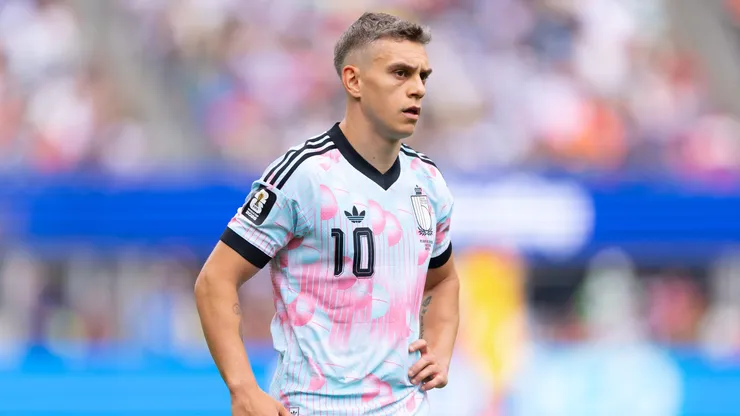 SEATTLE, WASHINGTON - JULY 01: Leandro Trossard of Belgium looks on during the FIFA World Cup 2026 Round Of 32 match between Belgium and Senegal at Seattle Stadium on July 01, 2026 in Seattle, Washington. (Photo by Fran Santiago/Getty Images)