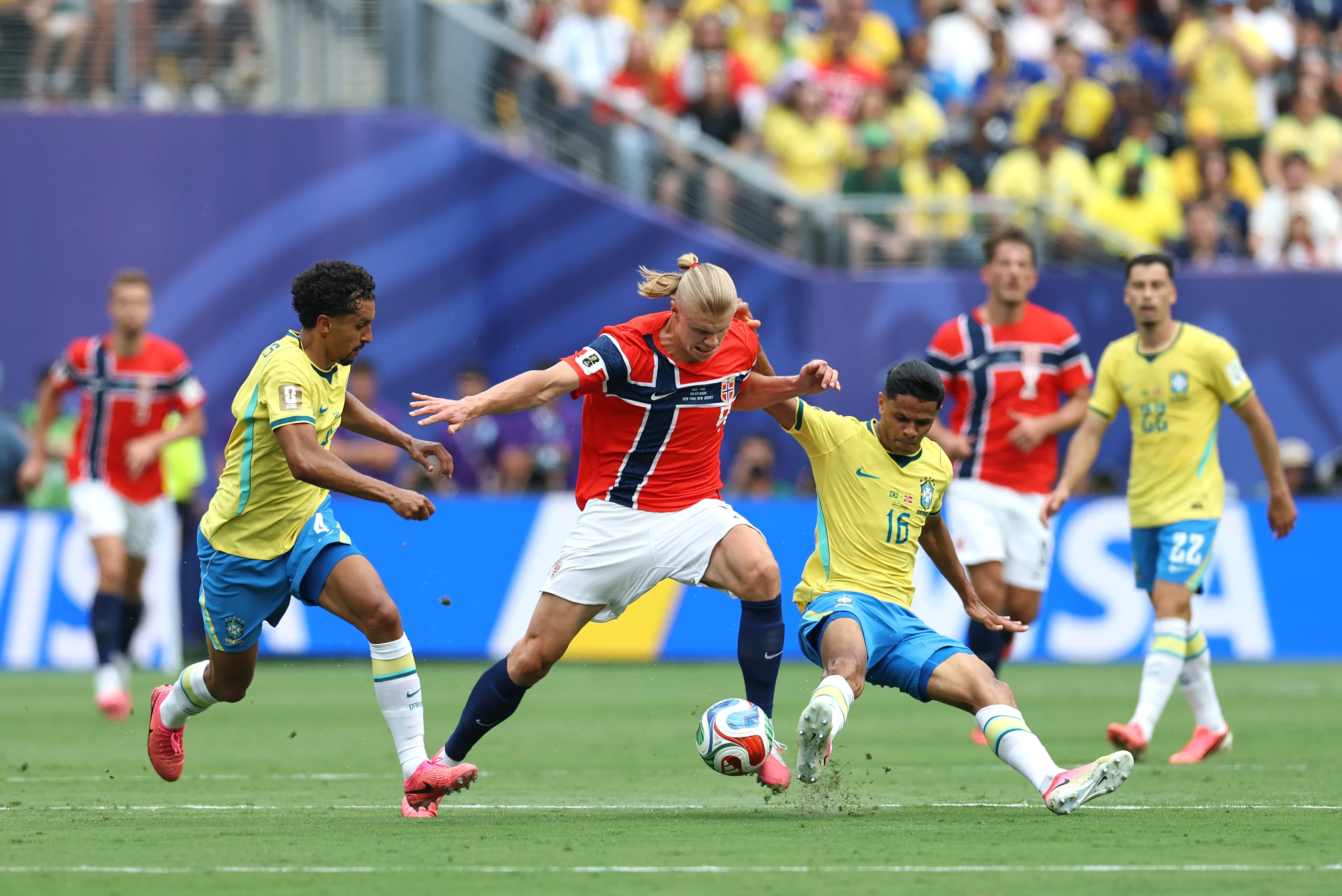 Brasil x Noruega. (Photo by Buda Mendes/Getty Images)