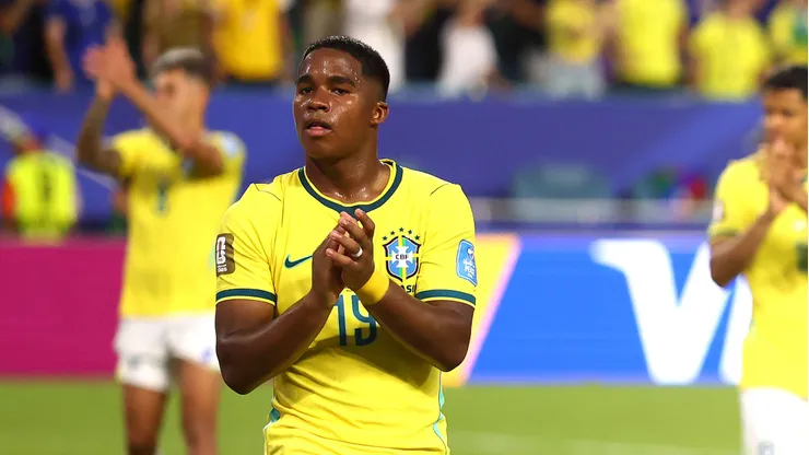 Endrick, atacante da Seleção Brasileira - Foto: Megan Briggs/Getty Images