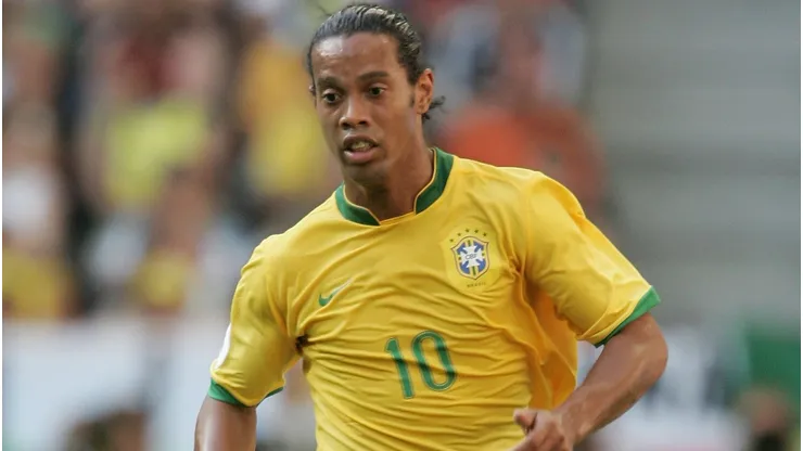 Ronaldinho esbanjou técnica e categoria pelo Brasil em Copas do Mundo (Photo by Phil Cole)