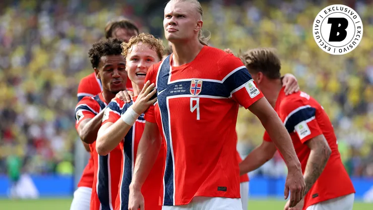 Erling Haaland marcou os dois gols que eliminou o Brasil da Copa do Mundo Foto: Al Bello/Getty Images