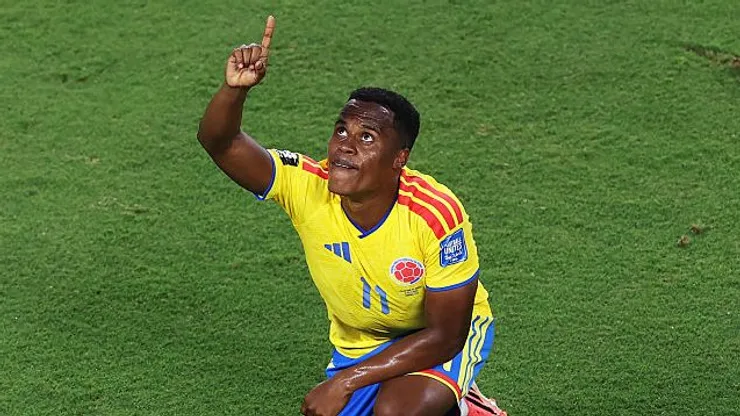 Arias comemora seu gol contra Gana (Photo by Carl Recine/Getty Images)
