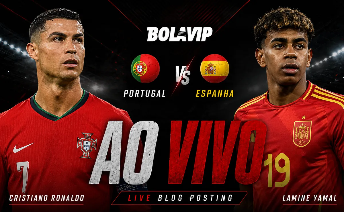 Ao Vivo | Portugal x Espanha: acompanhe de graça o jogo em tempo real | Copa do Mundo 2026