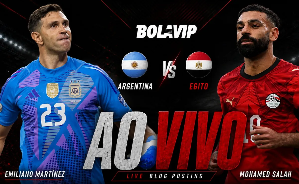 Ao Vivo | Argentina x Egito: acompanhe de graça o jogo em tempo real | Copa do Mundo 2026
