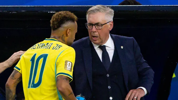 Neymar foi colocado em apenas dois jogos por Ancelotti na Copa