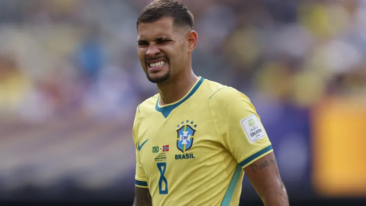 Bruno Guimarães perdeu pênalti em Brasil X Noruega. Foto: IMAGO/APL