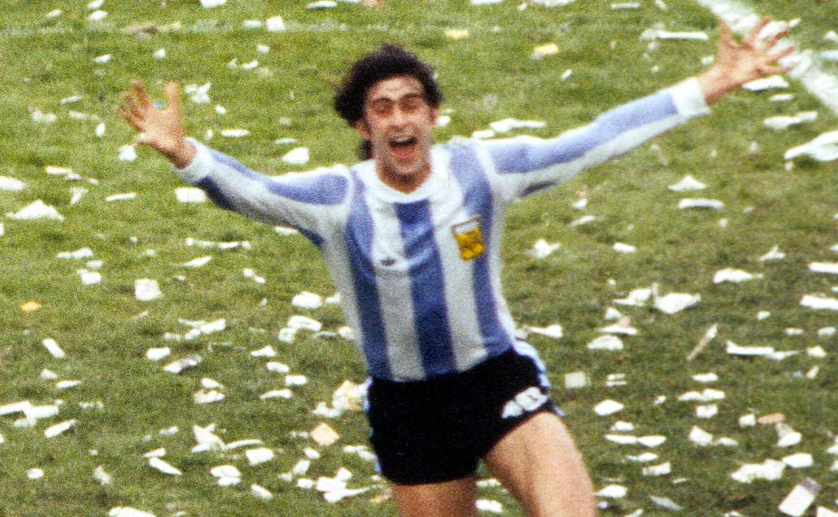 Mario Kempes brilhou ao conduzir a Argentina ao seu primeiro título da história da Copa do Mundo