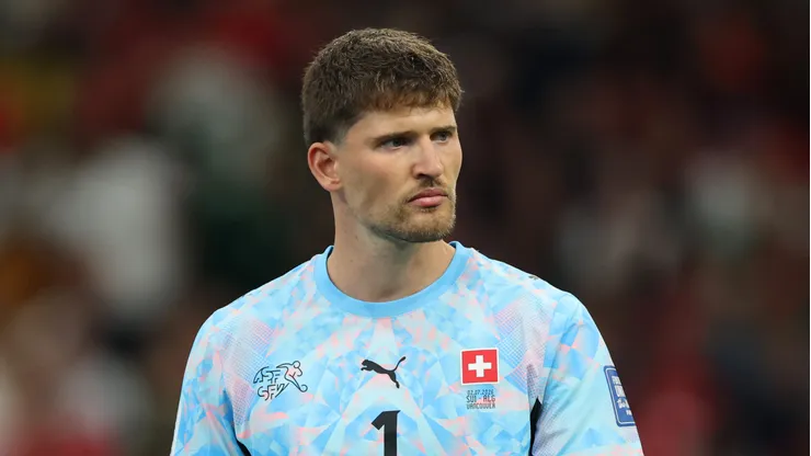 Kobel durante partida válida pela Copa do Mundo