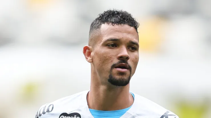 Zé Ivaldo durante aquecimento antes de partida contra o Atlético-MG.