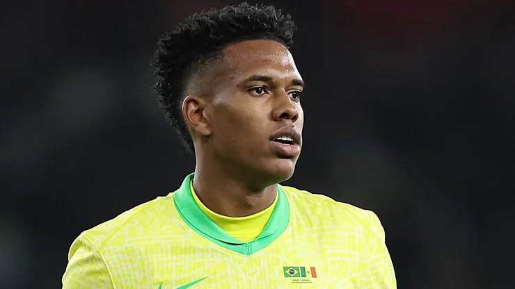 Estevão, atacante da Seleção Brasileira - Foto: Harry Murphy/Getty Images