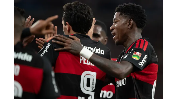 RJ - RIO DE JANEIRO - 30/05/2026 - BRASILEIRO A 2026, FLAMENGO X CORITIBA - Vitao jogador do Flamengo comemora gol durante partida contra o Coritiba no estadio Maracana pelo campeonato Brasileiro A 2026. Foto: Jorge Rodrigues/AGIF