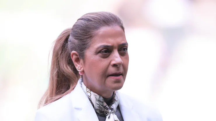 - Leila pereira presidente do Palmeiras durante partida contra o Atletico-MG