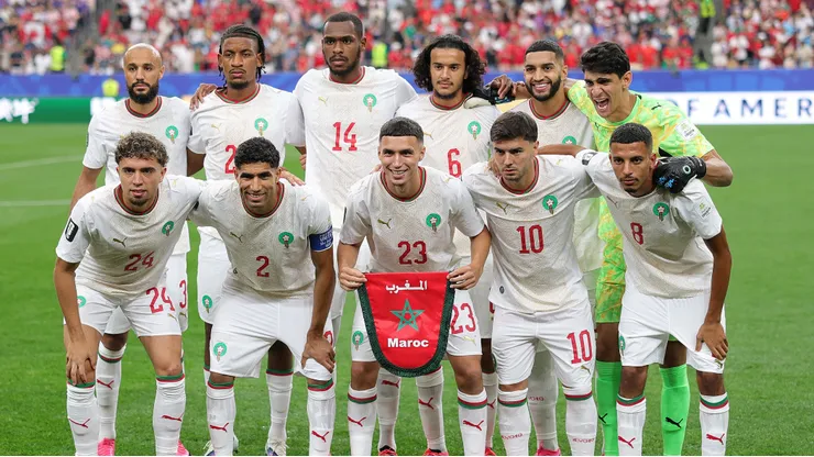 Time titular de Marrocos no jogo contra o Canadá