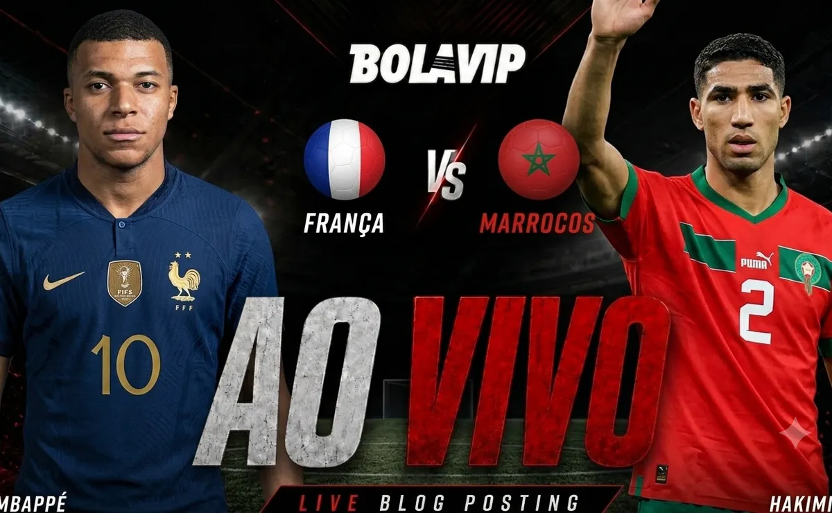 França x Marrocos AO VIVO e GRÁTIS – Onde assistir jogo em tempo rela pela Copa do Mundo 2026