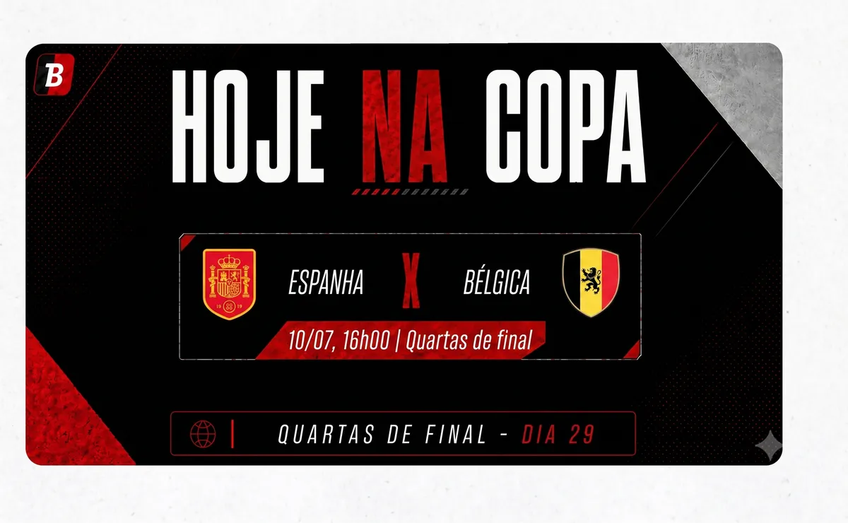 Espanha x Bélgica agita as quartas da Copa em duelo decisivo por vaga na semifinal