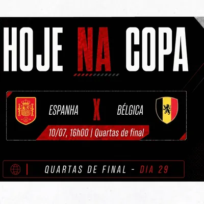 Espanha x Bélgica decide futuro na Copa do Mundo 2026