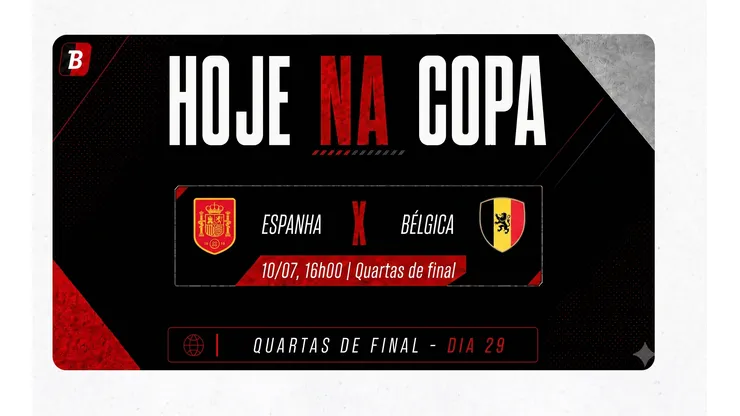 Espanha e Bélgica duelam nesta sexta-feira