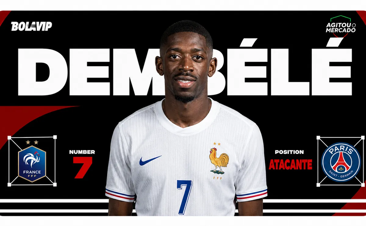 Agitou o mercado: Dembélé brilha em França x Marrocos na Copa e é avaliado em 100 milhões de euros