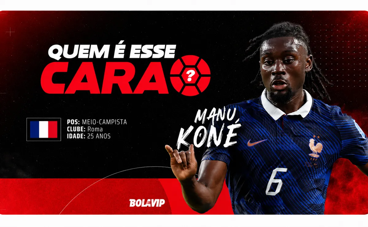 Quem é esse cara? Manu Koné substitui Tchouaméni e tem grande atuação em França x Marrocos na Copa