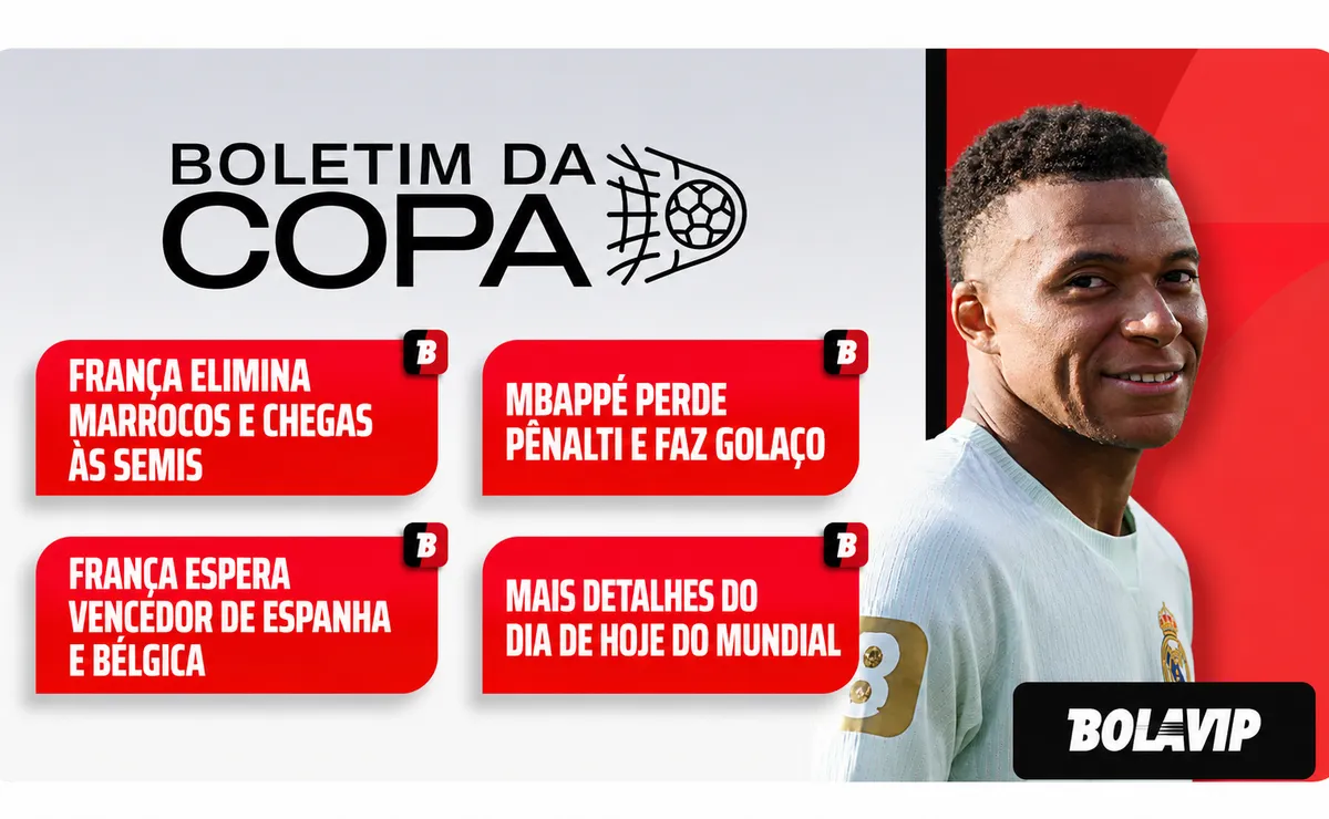 Kylian Mbappé e Ousmane Dembélé brilham e França vai à semifinal da Copa do Mundo; veja resumo