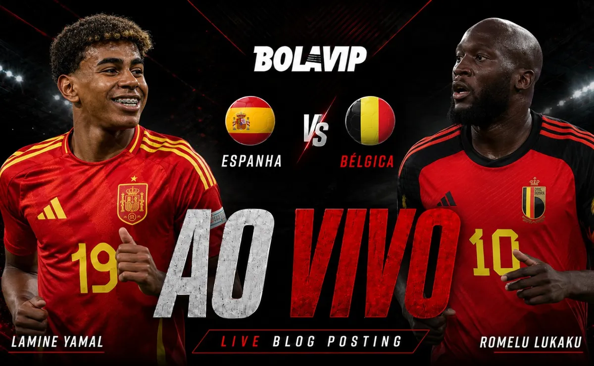 Ao Vivo | Espanha x Bélgica: acompanhe de graça o jogo em tempo real | Copa do Mundo 2026