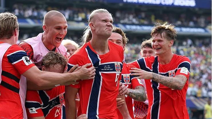 Noruega contra o Brasil. Foto: Al Bello/Getty Images