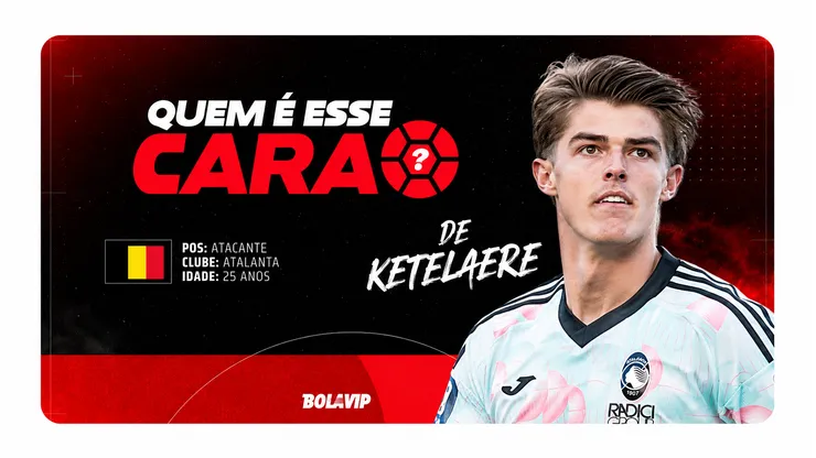 De Ketelaere se destaca na Copa. Foto: Alex Grimm/Getty Images/Arte Bolavip Brasil.