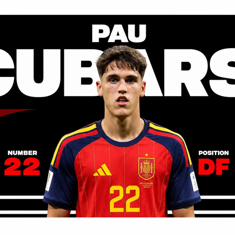 Pau Cubarsí é titular absoluto na zaga da Espanha na Copa