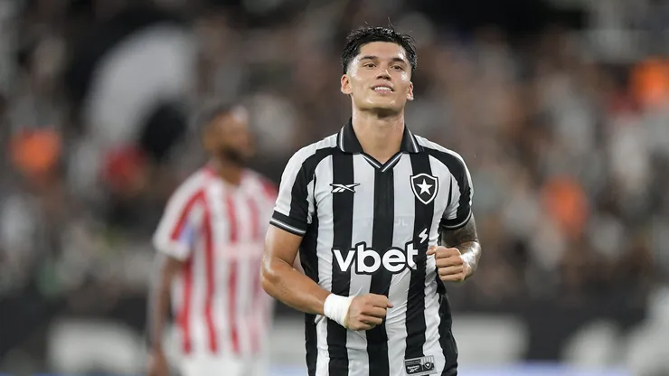 Joaquin Correa jogador do Botafogo comemora seu gol durante partida contra o Bangu no estadio Engenhao pelo campeonato Carioca 2026. Foto: Thiago Ribeiro/AGIF