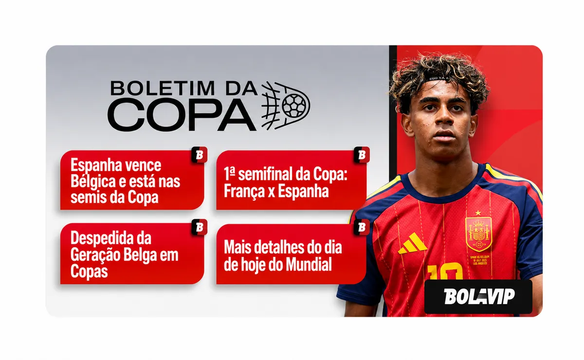 Espanha elimina Bélgica e vai enfrentar França na semifinal da Copa; veja resumo
